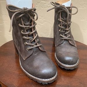 Frye Sabrina 6G Lace Up, #3471903, Size 8B, Dark Brown